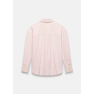 Mint Velvet Pink Pinstripe Oversized Shirt